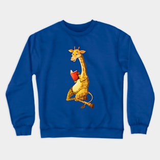 Reading Giraffe Crewneck Sweatshirt